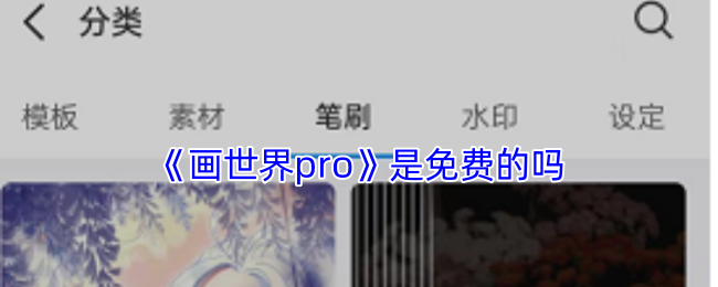 《画世界pro》是免费的吗